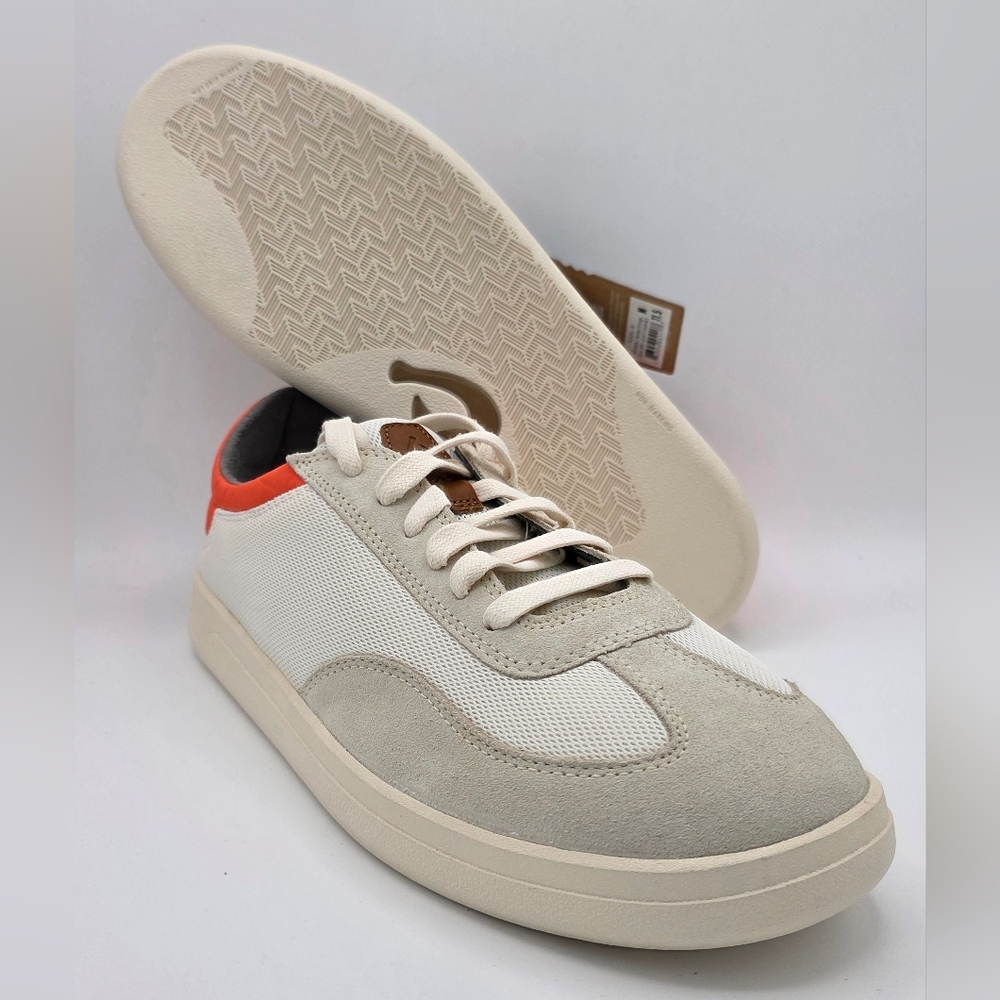 Size 11.5-OLUKAI Punini Shoes White Molten Orange